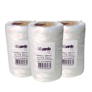 Fitilho Amarrilho 300m Branco – Fita para Balões, Arcos, Artesanato, Guirlandas