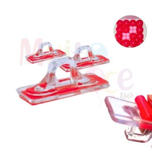 Fixa Balão - 10 Unidades - Suporte Adesivo Para Decoração e Artesanato com Suspensão